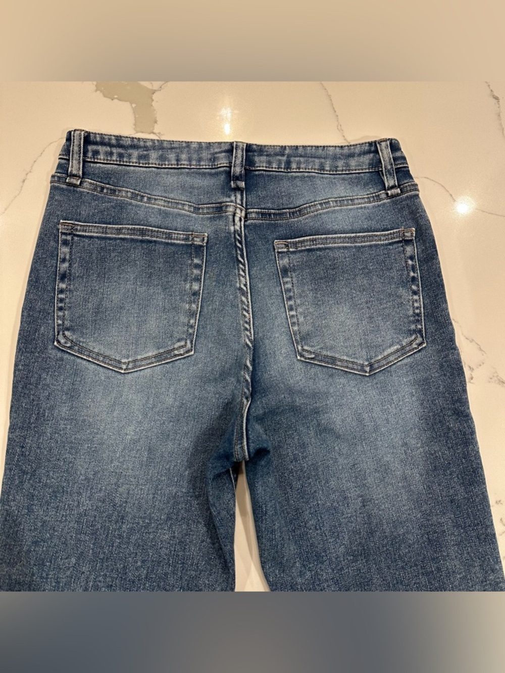 Oat Soft Sculpt Denim Jeans Straight Leg Ankle Women’s 8 / 29 High Rise Stretch - Picture 3 of 10